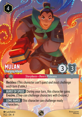 Image for Mulan - Charging Ahead (7) (Disney Lorcana Promo Cards) - Disney Lorcana