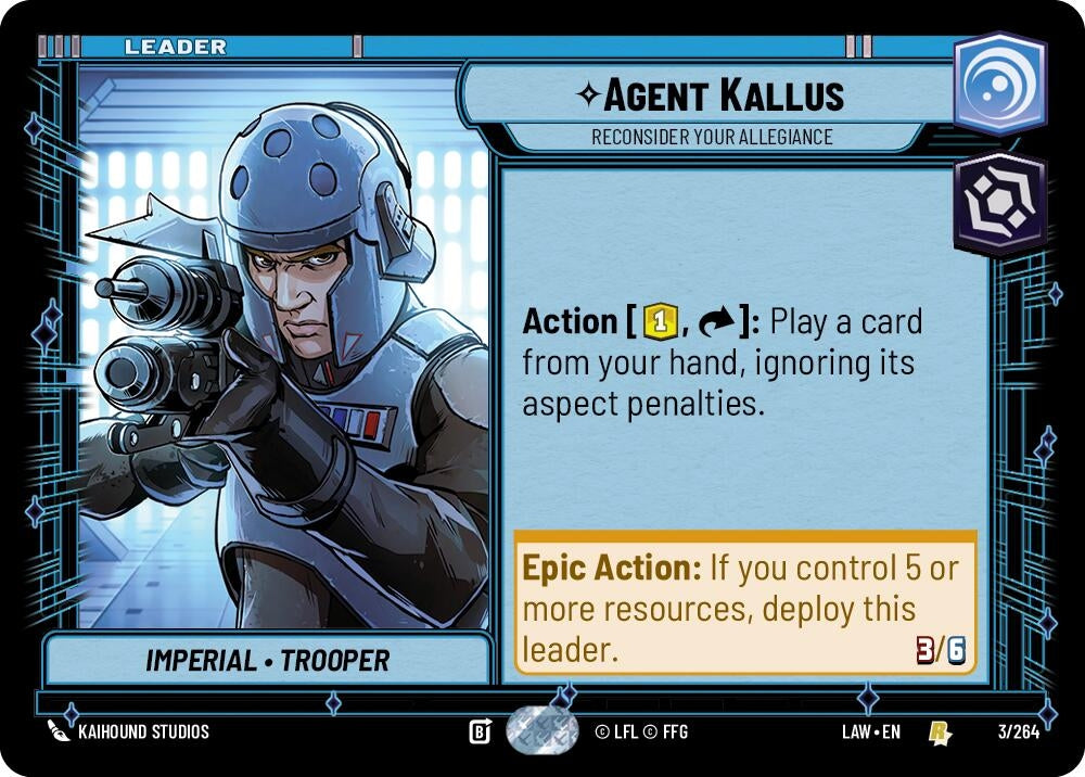 Image for Agent Kallus - Reconsider Your Allegiance (3/264) (A Lawless Time) - Star Wars: Unlimited