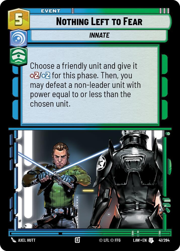 Image for Nothing Left to Fear (47/264) (A Lawless Time) - Star Wars: Unlimited
