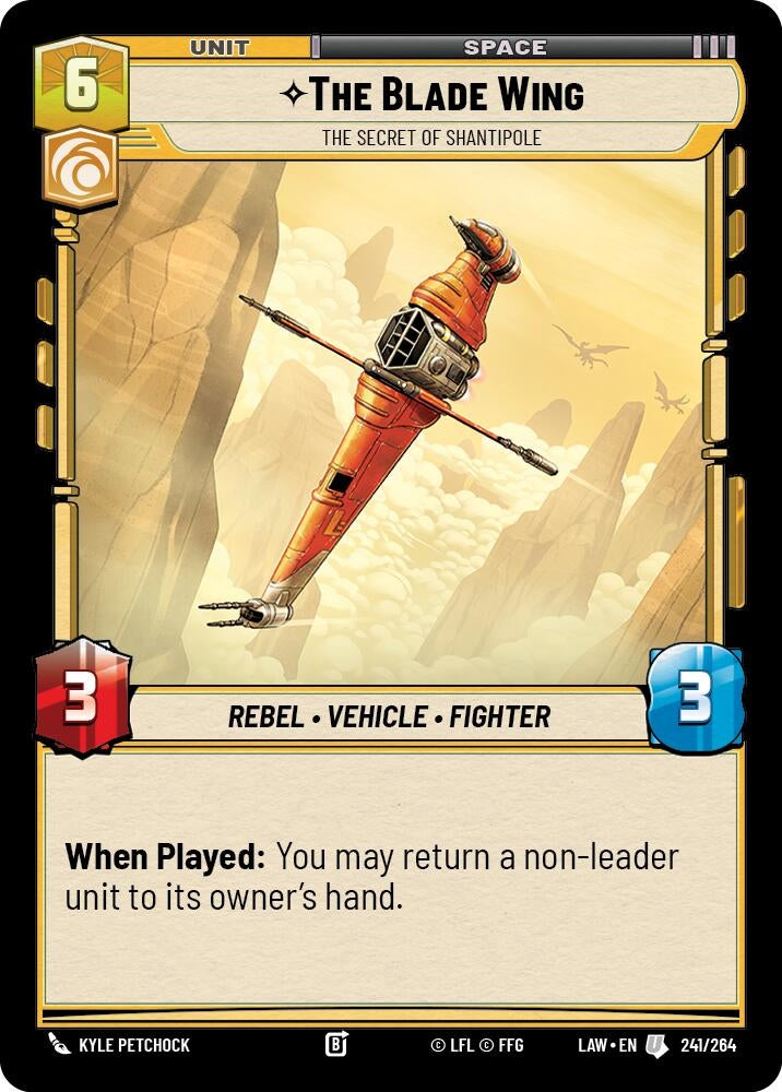 Image for The Blade Wing - The Secret of Shantipole (241/264) (A Lawless Time) - Star Wars: Unlimited