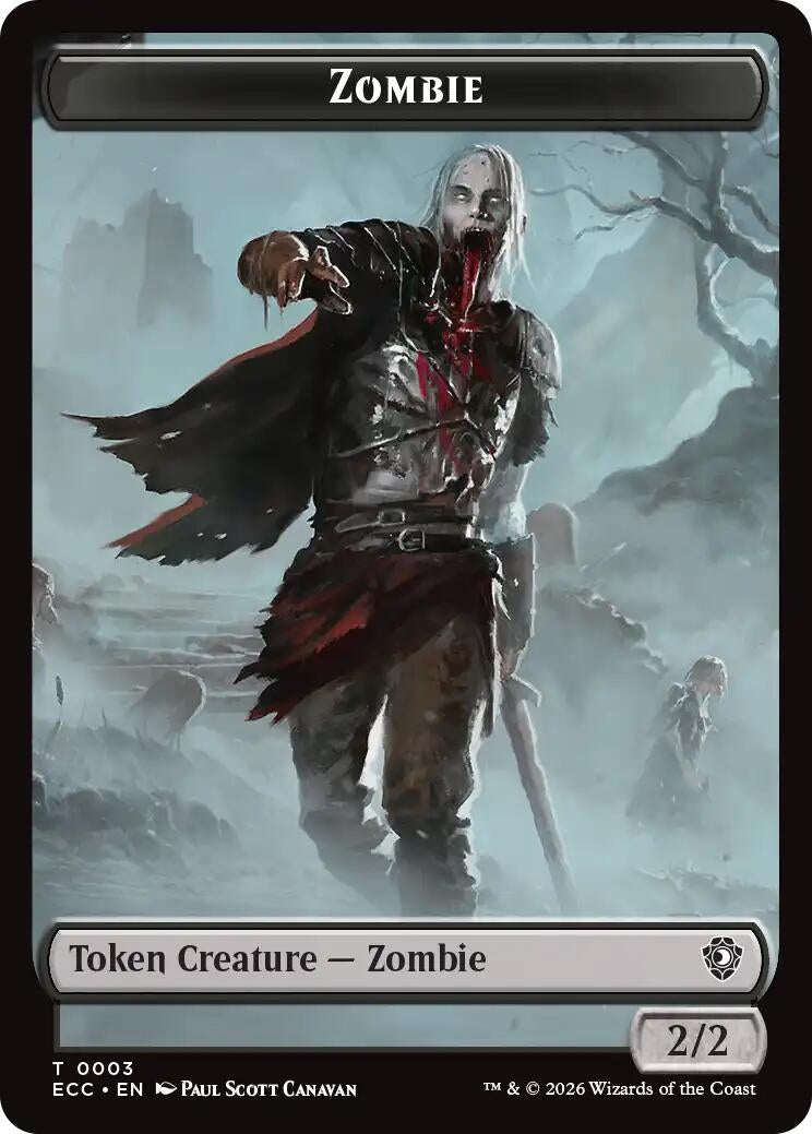 Image for Zombie // Snake Double-Sided Token (3 // 8) (Lorwyn Eclipsed) - Magic: The Gathering