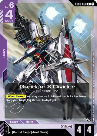 Image for Gundam X Divider (GD03-051) (Steel Requiem) - Gundam Card Game