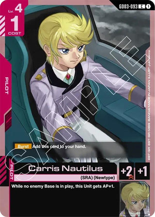 Image for Carris Nautilus (GD03-093) (Steel Requiem) - Gundam Card Game