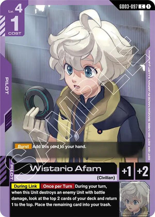 Image for Wistario Afam (GD03-097) (Steel Requiem) - Gundam Card Game