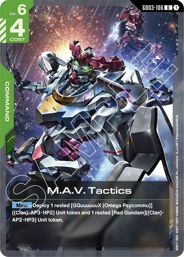 Image for M.A.V. Tactics (GD03-106) (Steel Requiem) - Gundam Card Game