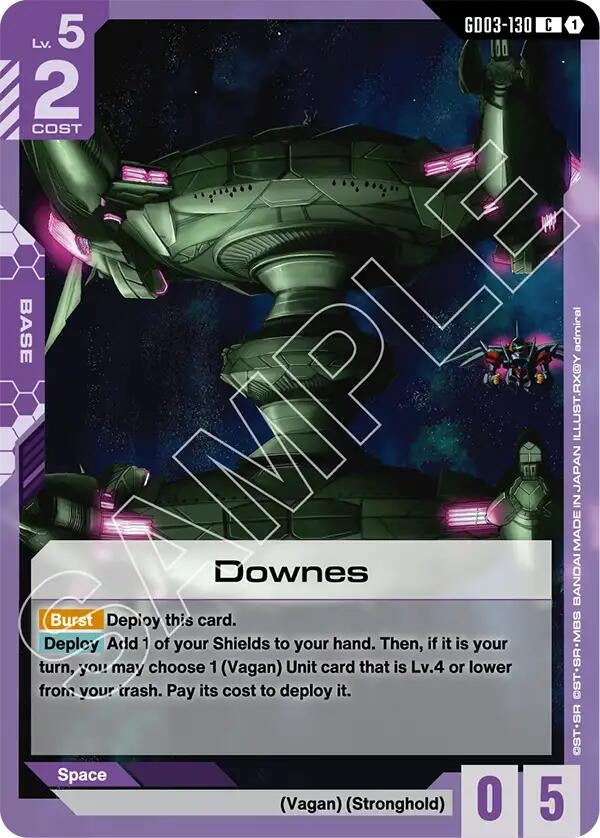Image for Downes (GD03-130) (Steel Requiem) - Gundam Card Game