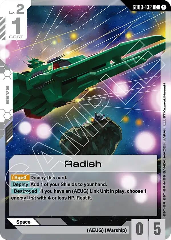 Image for Radish (GD03-132) (Steel Requiem) - Gundam Card Game