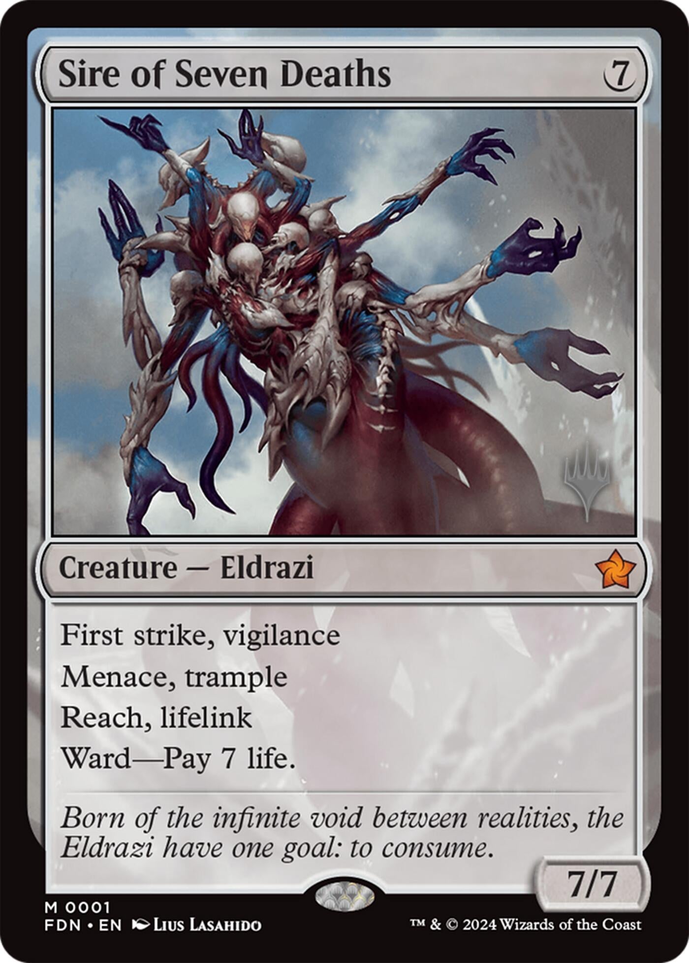 Image for Sire of Seven Deaths (1) (Lorwyn Eclipsed) - Magic: The Gathering