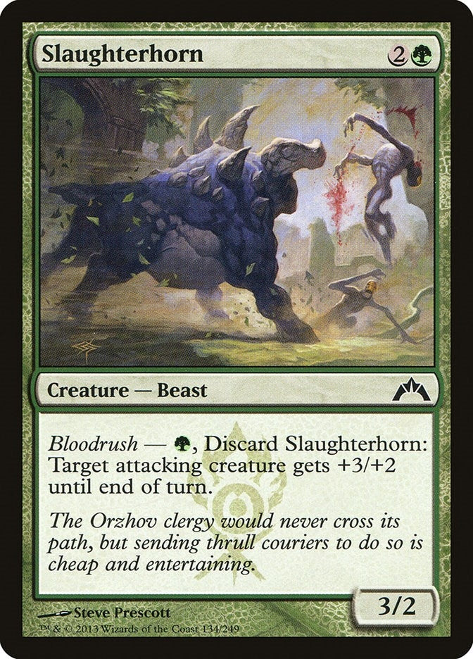 Slaughterhorn (134) [GTC] - MTG Single