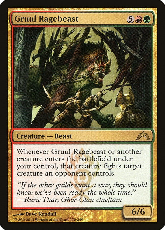 Gruul Ragebeast (170) [GTC] - MTG Single