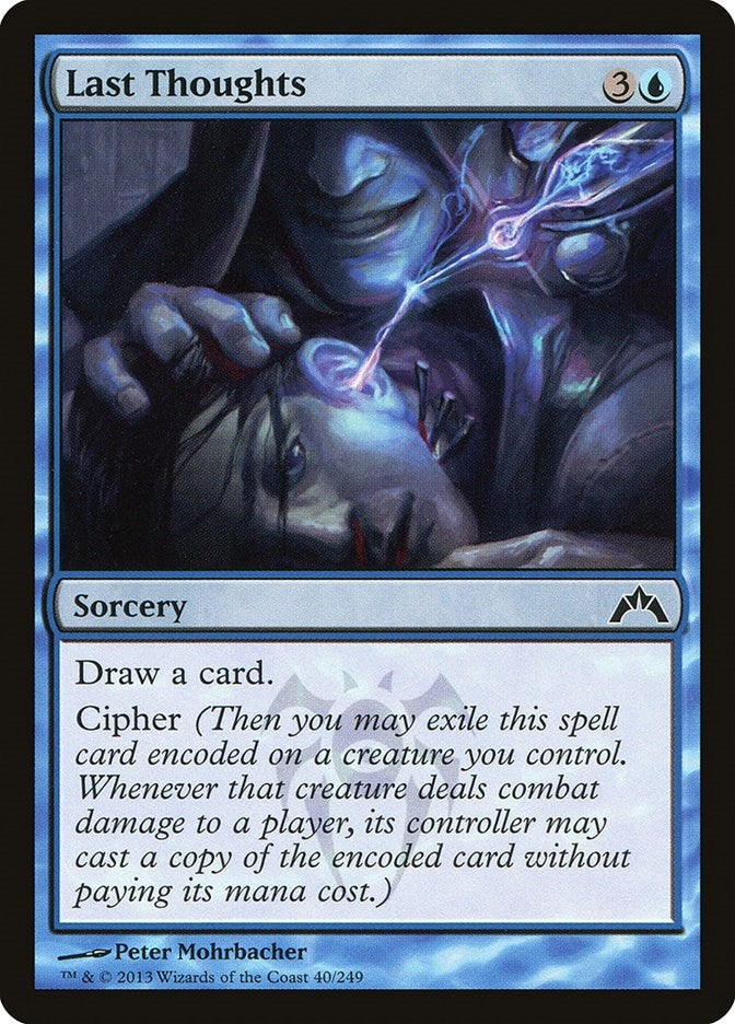 Last Thoughts (40) [GTC] - MTG Single