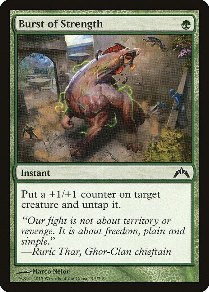 Burst of Strength (115) [GTC] - MTG Single