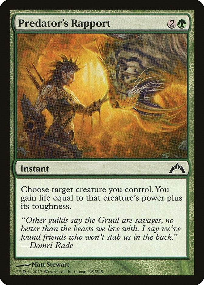 Predator’s Rapport (129) [GTC] - MTG Single