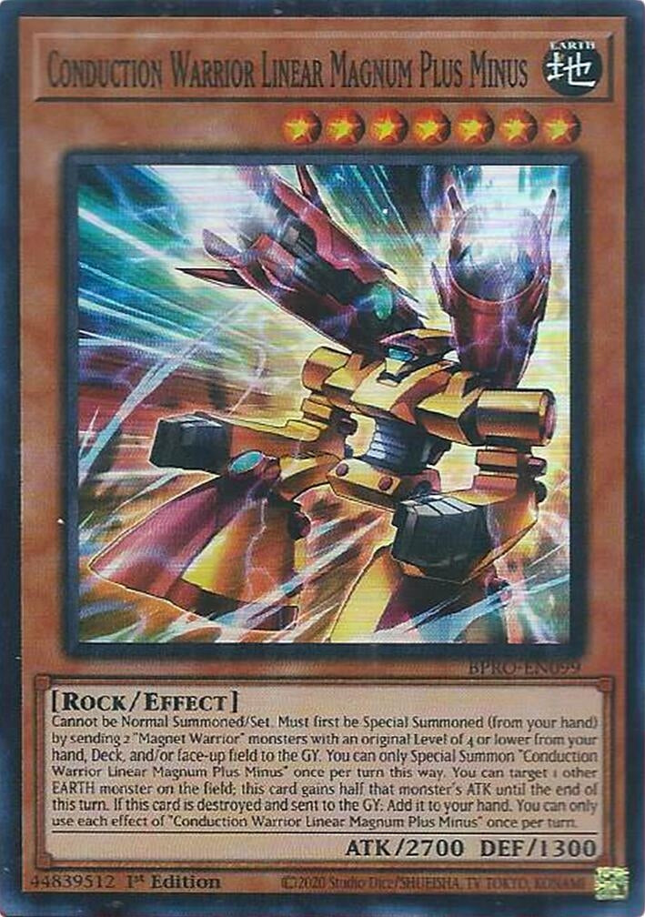 Conduction Warrior Linear Magnum Plus Minus (BPRO-EN099) (Burst Protocol)