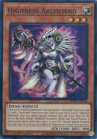 Highness Archfiend (BPRO-EN016) (Burst Protocol)