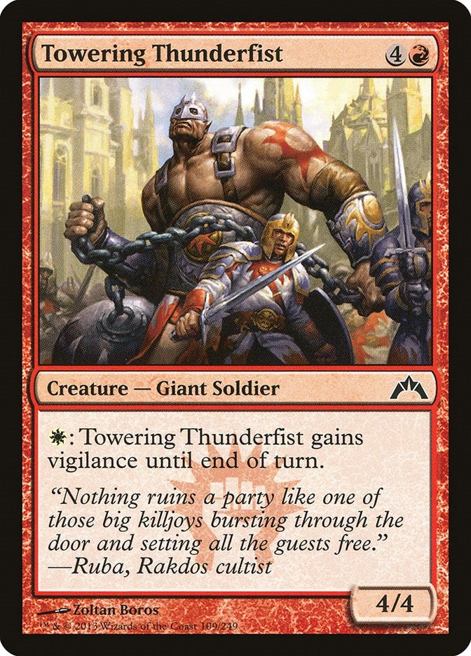 Towering Thunderfist (109) [GTC] - MTG Single