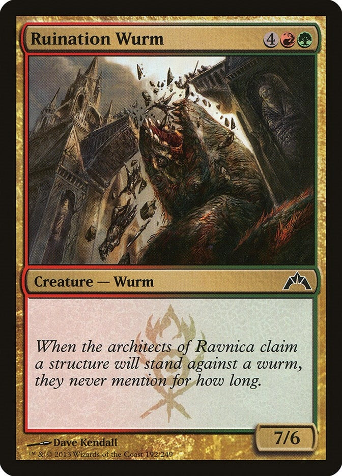 Ruination Wurm (192) [GTC] - MTG Single