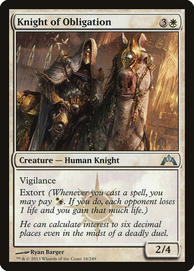 Knight of Obligation (18) [GTC] - MTG Single