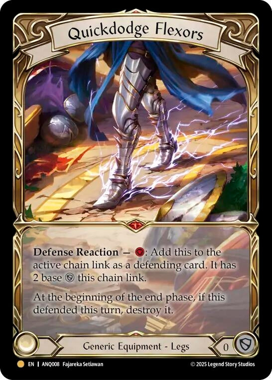 Image for Quickdodge Flexors (ANQ008) (Compendium of Rathe - Antiquity Pack) - Flesh and Blood TCG