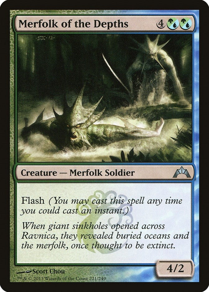 Merfolk of the Depths (221) [GTC] - MTG Single