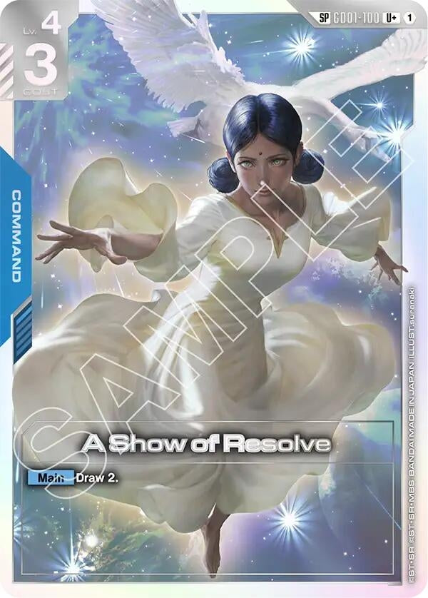 Image for A Show of Resolve (SP) (U+) (GD01-100) (Steel Requiem) - Gundam Card Game