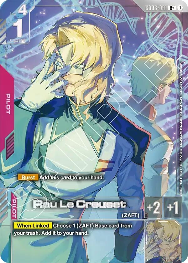 Image for Rau Le Creuset (R+) (GD03-091) (Steel Requiem) - Gundam Card Game