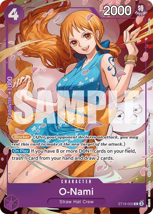 Image for O-Nami - ST18-002 (Dash Pack) (ST18-002) (Extra Booster: One Piece Heroines Edition) - One Piece Card Game