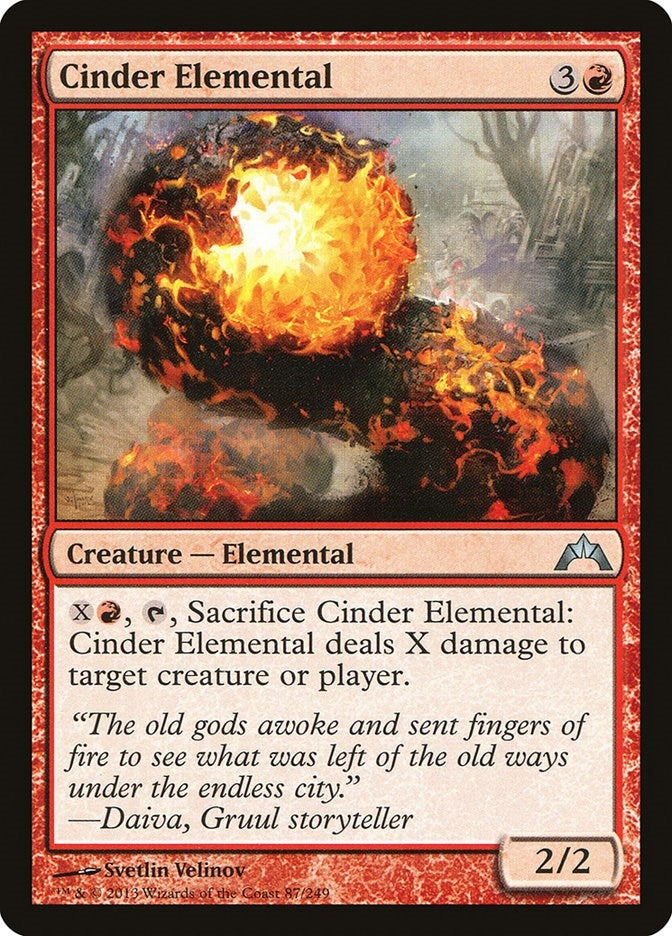 Cinder Elemental (87) [GTC] - MTG Single