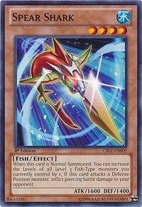 Spear Shark (9) (CBLZ) - YuGiOh Single