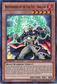 Brotherhood of the Fire Fist - Swallow (27) (CBLZ) - YuGiOh Single