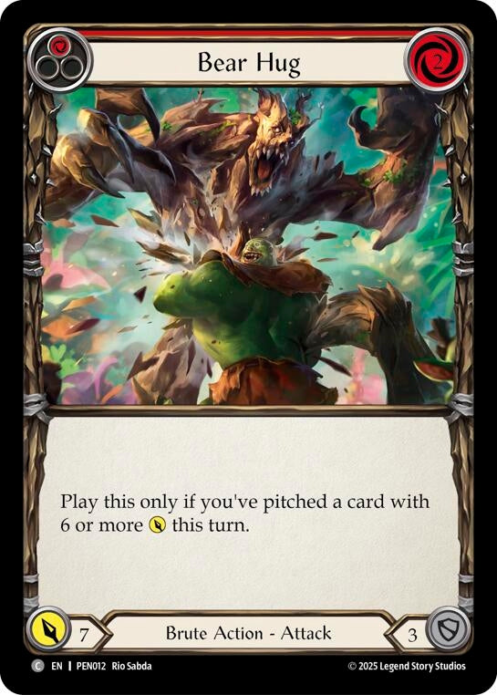 Image for Bear Hug (Red) (PEN012) (Compendium of Rathe) - Flesh and Blood TCG