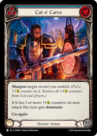 Image for Cut N Carve (Blue) (PEN056) (Compendium of Rathe) - Flesh and Blood TCG
