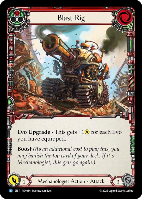 Image for Blast Rig (Red) (PEN064) (Compendium of Rathe) - Flesh and Blood TCG