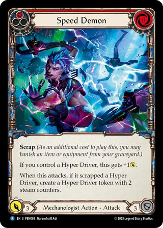 Image for Speed Demon (Red) (PEN065) (Compendium of Rathe) - Flesh and Blood TCG