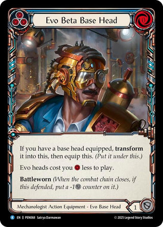 Image for Evo Beta Base Head (Blue) (PEN068) (Compendium of Rathe) - Flesh and Blood TCG