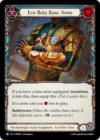 Image for Evo Beta Base Arms (Blue) (PEN070) (Compendium of Rathe) - Flesh and Blood TCG