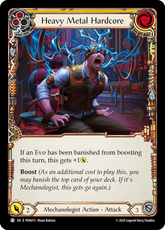 Image for Heavy Metal Hardcore (Yellow) (PEN073) (Compendium of Rathe) - Flesh and Blood TCG