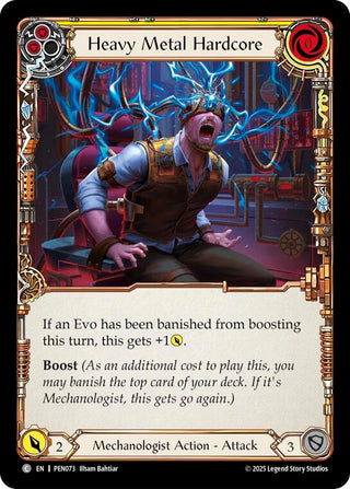 Image for Heavy Metal Hardcore (Yellow) (PEN073) (Compendium of Rathe) - Flesh and Blood TCG