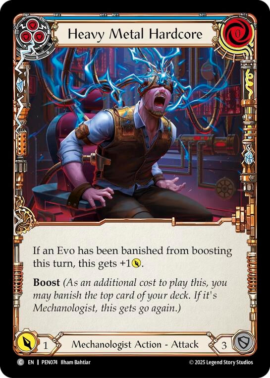 Image for Heavy Metal Hardcore (Blue) (PEN074) (Compendium of Rathe) - Flesh and Blood TCG