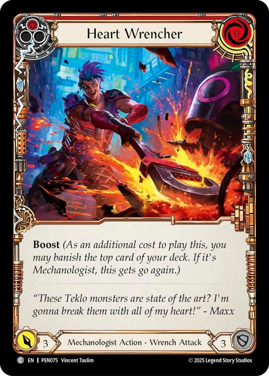 Image for Heart Wrencher (Red) (PEN075) (Compendium of Rathe) - Flesh and Blood TCG
