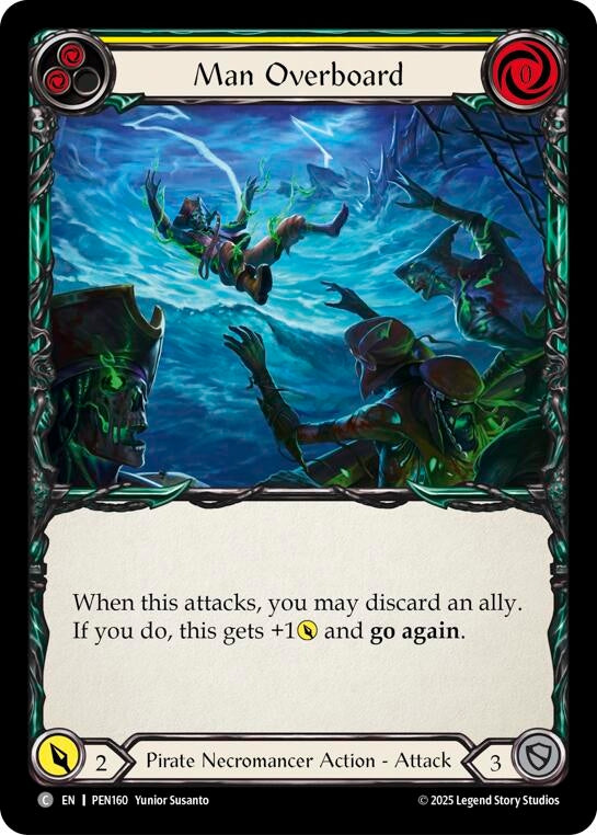 Image for Man Overboard (Yellow) (PEN160) (Compendium of Rathe) - Flesh and Blood TCG