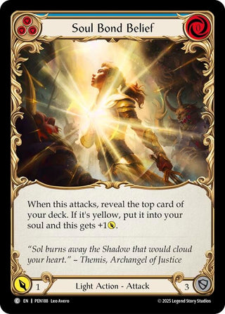 Image for Soul Bond Belief (Blue) (PEN188) (Compendium of Rathe) - Flesh and Blood TCG