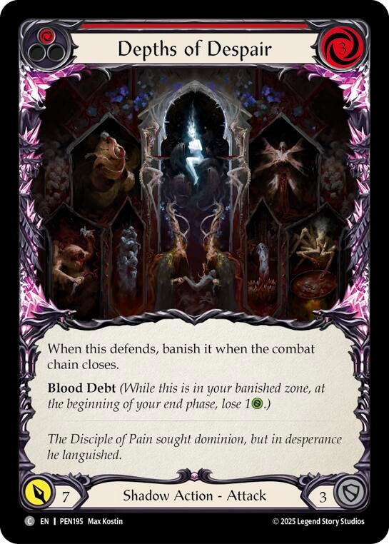 Image for Depths Of Despair (Red) (PEN195) (Compendium of Rathe) - Flesh and Blood TCG