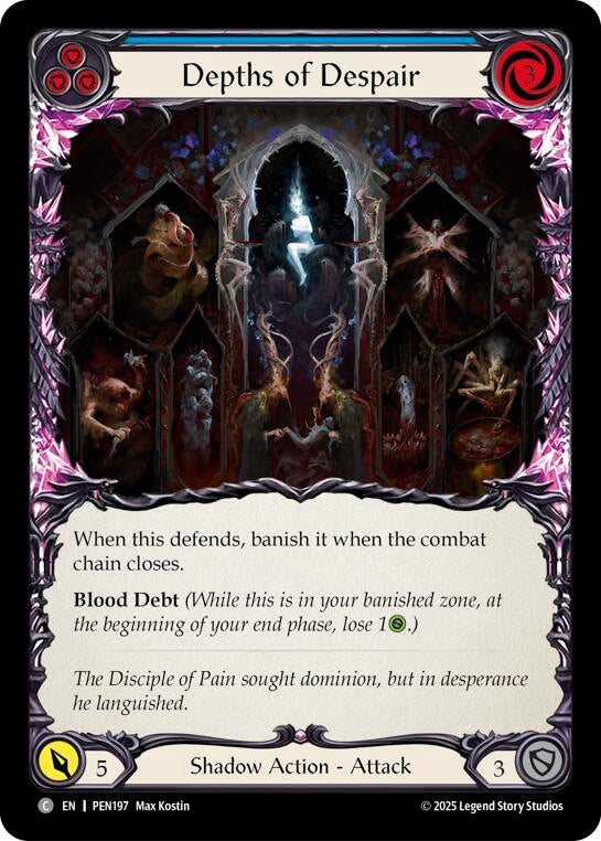 Image for Depths Of Despair (Blue) (PEN197) (Compendium of Rathe) - Flesh and Blood TCG