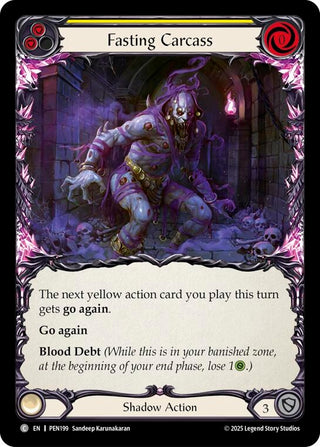 Image for Fasting Carcass (Yellow) (PEN199) (Compendium of Rathe) - Flesh and Blood TCG