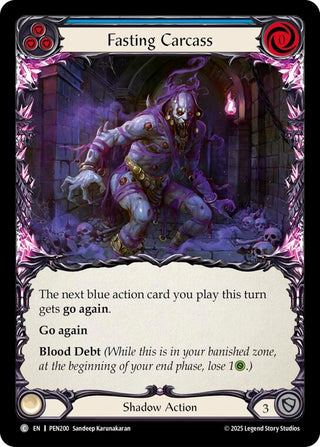 Image for Fasting Carcass (Blue) (PEN200) (Compendium of Rathe) - Flesh and Blood TCG