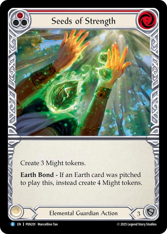 Image for Seeds Of Strength (Red) (PEN201) (Compendium of Rathe) - Flesh and Blood TCG