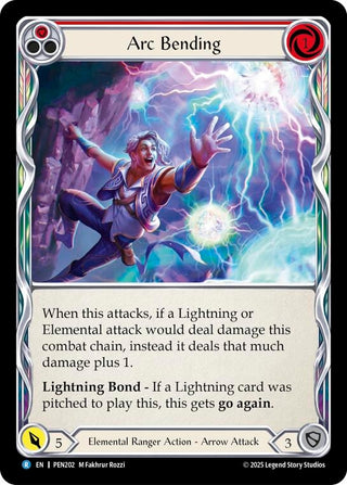 Image for Arc Bending (Red) (PEN202) (Compendium of Rathe) - Flesh and Blood TCG