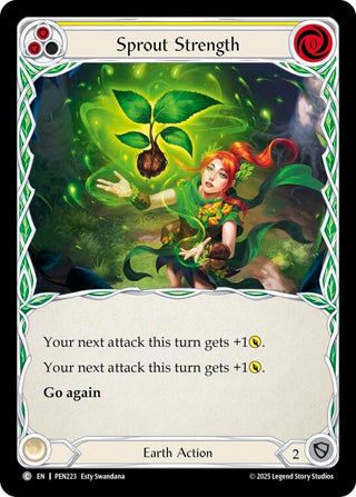 Image for Sprout Strength (Yellow) (PEN223) (Compendium of Rathe) - Flesh and Blood TCG
