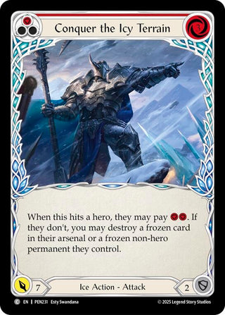 Image for Conquer The Icy Terrain (Red) (PEN231) (Compendium of Rathe) - Flesh and Blood TCG